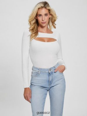 GUESS Czarna Torebka - GUESS Eco Liv výřez kombinézu holubice bílá ženy 2BRD1413 oblečení