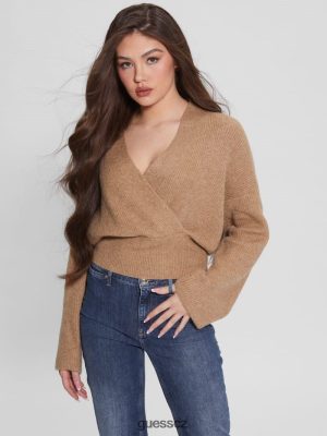 GUESS Czarna Torebka - GUESS Eco Nora svetr Pouštní bouře multi ženy 2BRD1695 oblečení