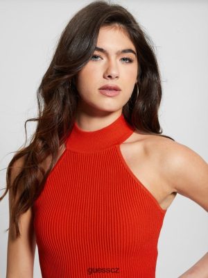 GUESS Czarna Torebka - GUESS Eco Shayna Mock Neck Top G539 ženy 2BRD1209 oblečení