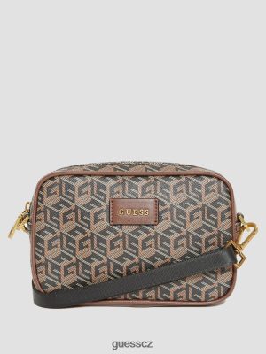 GUESS Czarna Torebka - GUESS Ederlo Small Nustity Bag Černý květinový tisk muži 2BRD3195 příslušenství
