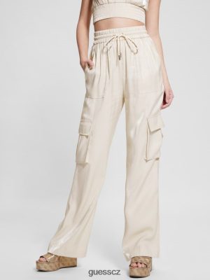 GUESS Czarna Torebka - GUESS Ekologické saténové nákladní kalhoty Cemento multi ženy 2BRD2004 oblečení