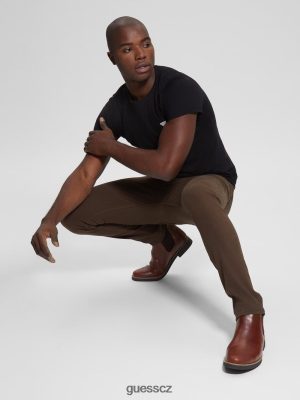 GUESS Czarna Torebka - GUESS Ekologické zúžení džíny Bohatá káva multi muži 2BRD4074 oblečení