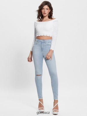 GUESS Czarna Torebka - GUESS Ekonové ikony výškové hubené džíny Celestite Indigo ženy 2BRD69 oblečení