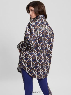 GUESS Czarna Torebka - GUESS Emilee potápění chatrčí Střední G Cube Blue Combo ženy 2BRD1542 oblečení