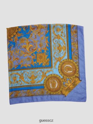 GUESS Czarna Torebka - GUESS Eryn Sheer Silk Scarf prášek modrá ženy 2BRD3783 příslušenství
