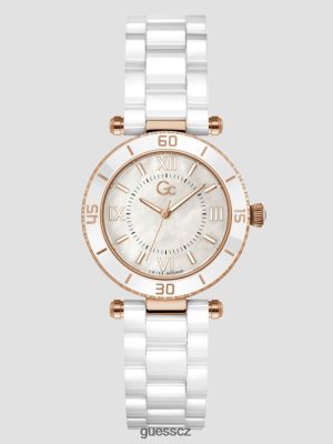 GUESS Czarna Torebka - GUESS GC Matka-Pearl a keramické analogové hodinky růžové zlato ženy 2BRD3633 příslušenství