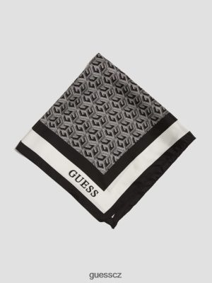 GUESS Czarna Torebka - GUESS G Cube Silk Scarf květ ženy 2BRD3780 příslušenství