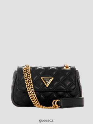 GUESS Czarna Torebka - GUESS Giully Mini Convertible Crossbody Černý květinový tisk ženy 2BRD2865 tašky