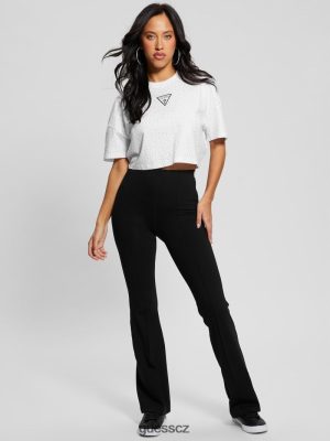 GUESS Czarna Torebka - GUESS Hvězdy drahokamové logo Tee čistá bílá ženy 2BRD963 oblečení