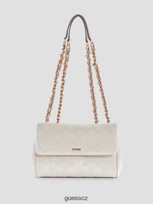 GUESS Czarna Torebka - GUESS Inia sametový kabriolet crossbody bílý ženy 2BRD2877 tašky