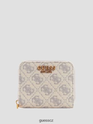 GUESS Czarna Torebka - GUESS Izzy malá peněženka na zip Dove logo ženy 2BRD3135 tašky