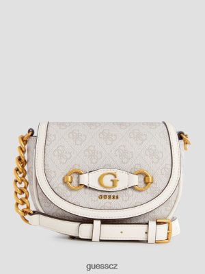 GUESS Czarna Torebka - GUESS Izzy quattro g mini crossbody Dove logo ženy 2BRD2793 tašky