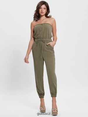 GUESS Czarna Torebka - GUESS Jade Jumpsuit Army Olive Multi ženy 2BRD348 oblečení
