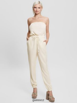 GUESS Czarna Torebka - GUESS Jade Jumpsuit krémová bílá multi ženy 2BRD372 oblečení