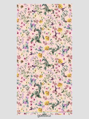 GUESS Czarna Torebka - GUESS Jannessa Floral Scarf Rose Multi ženy 2BRD3774 příslušenství