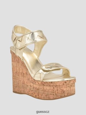 GUESS Czarna Torebka - GUESS Katalinové klínové sandály zlato ženy 2BRD3456 obuv