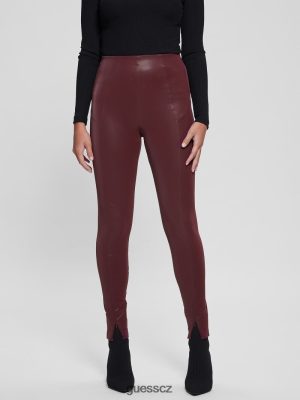 GUESS Czarna Torebka - GUESS Katt Corset Leggings Mystické víno ženy 2BRD2409 oblečení