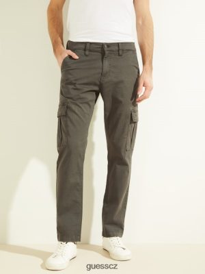 GUESS Czarna Torebka - GUESS Klasické kalhoty Lonta Classic Hunter Green Multi muži 2BRD4128 oblečení