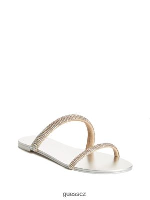 GUESS Czarna Torebka - GUESS Kovové skluzavky Nerica Světle přirozené ženy 2BRD3501 obuv