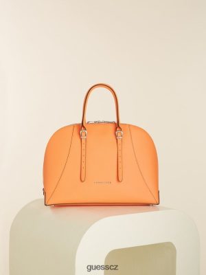 GUESS Czarna Torebka - GUESS Lady Luxe Dome Satchel pomerančový ženy 2BRD3282 tašky