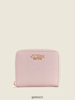 GUESS Czarna Torebka - GUESS Laurel malá peněženka na zip Světlo Rose ženy 2BRD3153 tašky