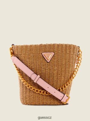 GUESS Czarna Torebka - GUESS Lilica Bucket Bag Střední oranžová ženy 2BRD3108 tašky