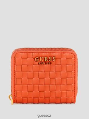 GUESS Czarna Torebka - GUESS Lisbet malá peněženka na zip mák ženy 2BRD3141 tašky