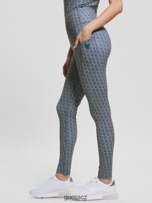 GUESS Czarna Torebka - GUESS Logomania legíny Malá GJ pastelová modrá ženy 2BRD2322 oblečení