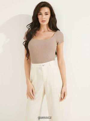 GUESS Czarna Torebka - GUESS Marlene svetr Letní hlína ženy 2BRD1701 oblečení