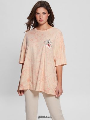 GUESS Czarna Torebka - GUESS Martini Mouse Oversized Tee Ahoj Peach Multi ženy 2BRD1173 oblečení
