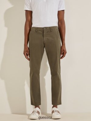 GUESS Czarna Torebka - GUESS Myron keply hubené kalhoty Olive Morning muži 2BRD4152 oblečení