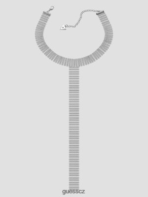 GUESS Czarna Torebka - GUESS Náhrdelník z drahokamu stříbro ženy 2BRD3849 příslušenství