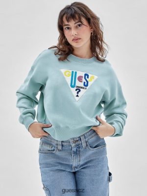 GUESS Czarna Torebka - GUESS Originals Logo CrewNeck Publiver London Sky ženy 2BRD1281 oblečení