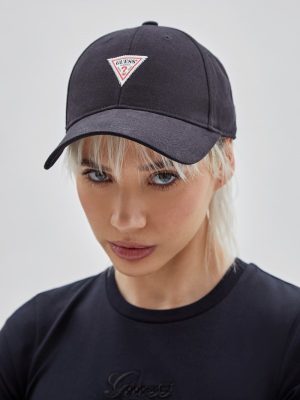 GUESS Czarna Torebka - GUESS Originals Triangle Logo Dad Hat černý unisex 2BRD3804 oblečení