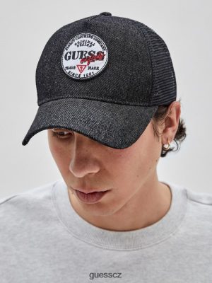 GUESS Czarna Torebka - GUESS Originals denim Trucker Hat černý unisex 2BRD3810 oblečení