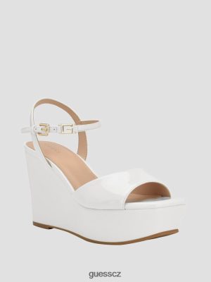 GUESS Czarna Torebka - GUESS Patentové klíny Zione wht květinový ženy 2BRD3474 obuv