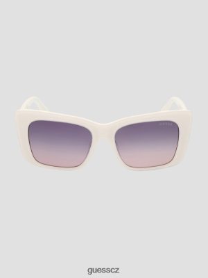 GUESS Czarna Torebka - GUESS Plastové sluneční brýle s čtvercovým logem 21B-WHT ženy 2BRD3651 příslušenství