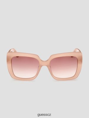 GUESS Czarna Torebka - GUESS Plastové sluneční brýle s čtvercovým logem zrudnout ženy 2BRD3657 příslušenství