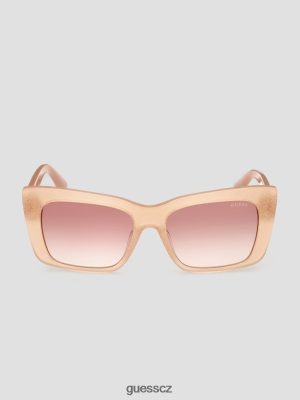 GUESS Czarna Torebka - GUESS Plastové sluneční brýle s čtvercovým logem zrudnout ženy 2BRD3684 příslušenství