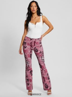 GUESS Czarna Torebka - GUESS Pop '90. let roztříštěné psího vzplanutí džíny Purple Kašmír Wash ženy 2BRD117 oblečení