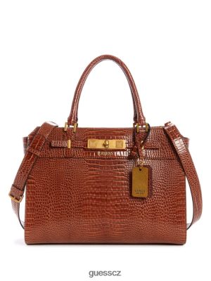 GUESS Czarna Torebka - GUESS Raffie Carryall koňak ženy 2BRD3105 tašky