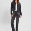 GUESS Czarna Torebka - GUESS Rayna zdobené džíny pro bootcut baby bootcut noc ženy 2BRD159 oblečení
