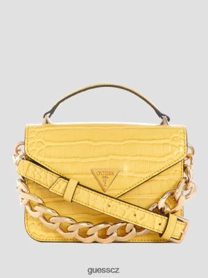 GUESS Czarna Torebka - GUESS Retour Mini Top Handle Crossbody žluť ženy 2BRD2847 tašky