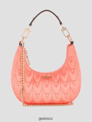 GUESS Czarna Torebka - GUESS Rock Mini Crescent Hobo Bag korál ženy 2BRD2928 tašky