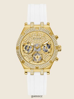 GUESS Czarna Torebka - GUESS Silikonové multifunkční hodinky růžové zlato ženy 2BRD3645 příslušenství