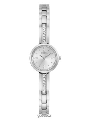GUESS Czarna Torebka - GUESS Sofia Watch stříbro ženy 2BRD3543 příslušenství