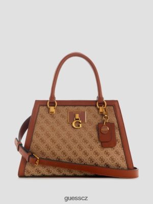 GUESS Czarna Torebka - GUESS Stephi Jacquard Logo přítelkyně Satchel Lily zelená ženy 2BRD2769 tašky