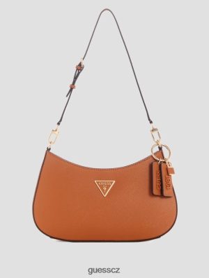 GUESS Czarna Torebka - GUESS Taška na rameno Noelle lehký koňak ženy 2BRD3051 tašky