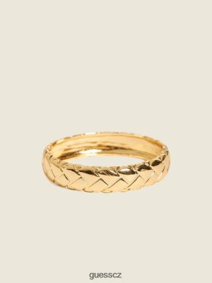 GUESS Czarna Torebka - GUESS Tkaný náramek textury zlato ženy 2BRD3942 příslušenství