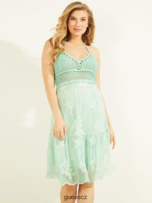GUESS Czarna Torebka - GUESS Tulia šaty Aqua Breeze ženy 2BRD654 oblečení